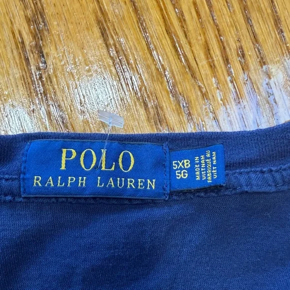 Polo Ralph Lauren blue stripe short sleeve tee. Size 5XLB Men’s. - Picture 2 of 9